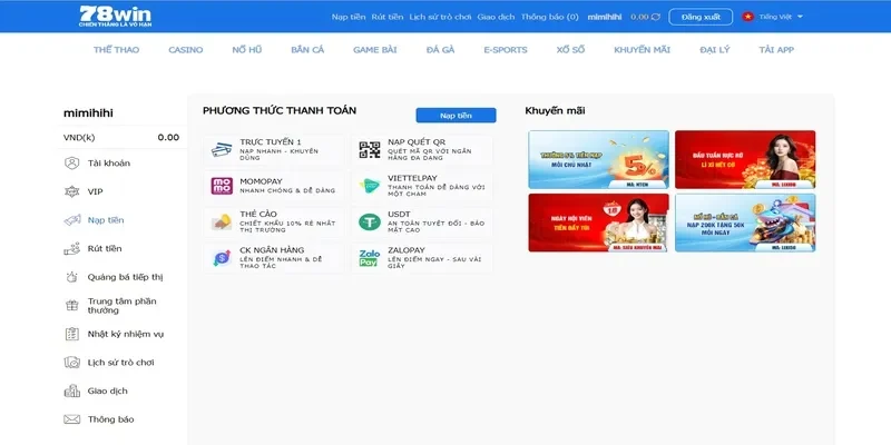 Ưu điểm nền tảng 78Win